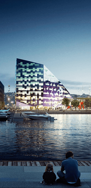 Brattørkaia, in Norvegia un nuovo palazzo che produce energia